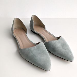 J. Crew D’Orsay Suede Leather Flats